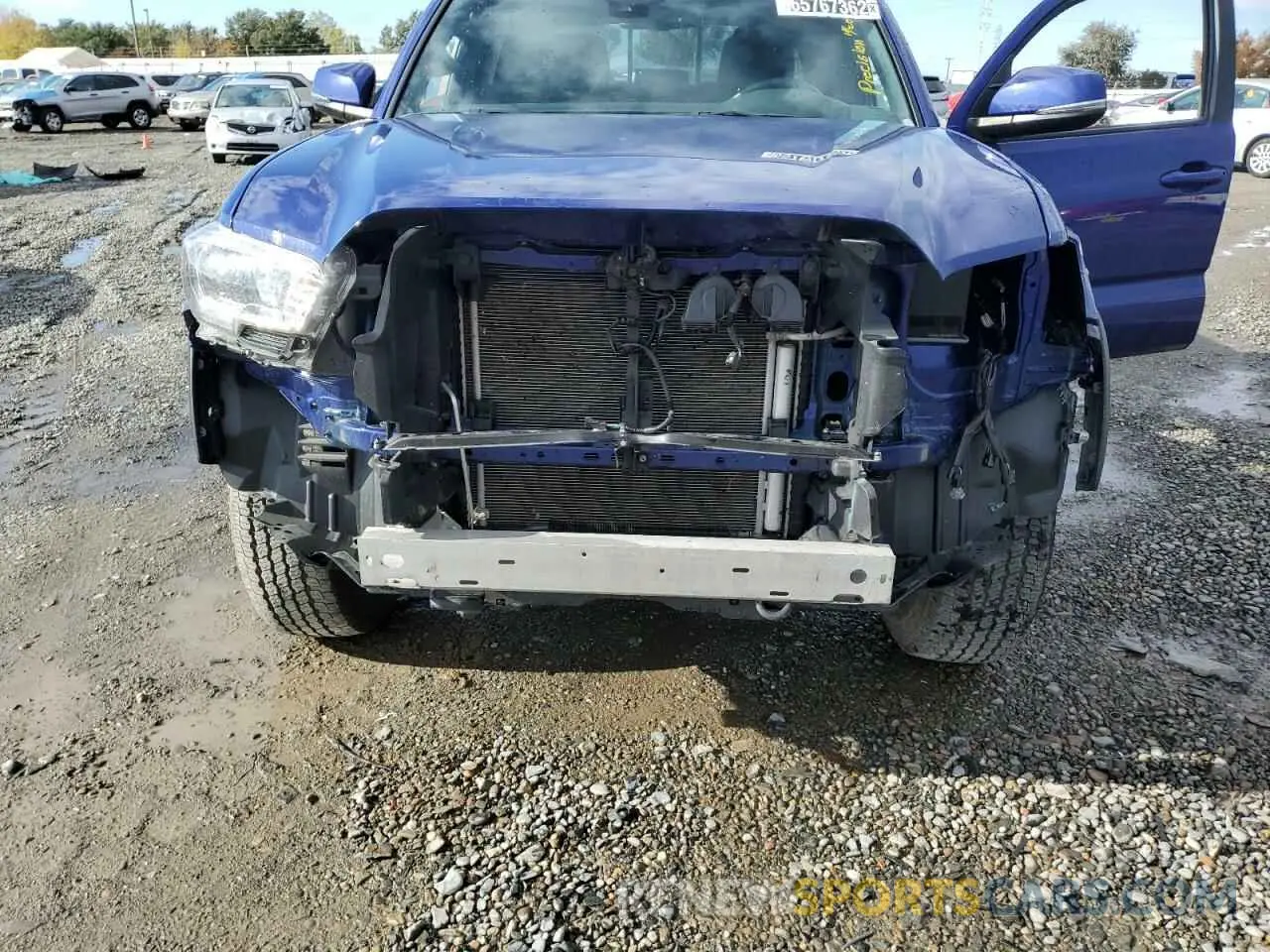 9 fotografías del automóvil dañado 3TMAZ5CNXNM160535 TOYOTA TACOMA 2022