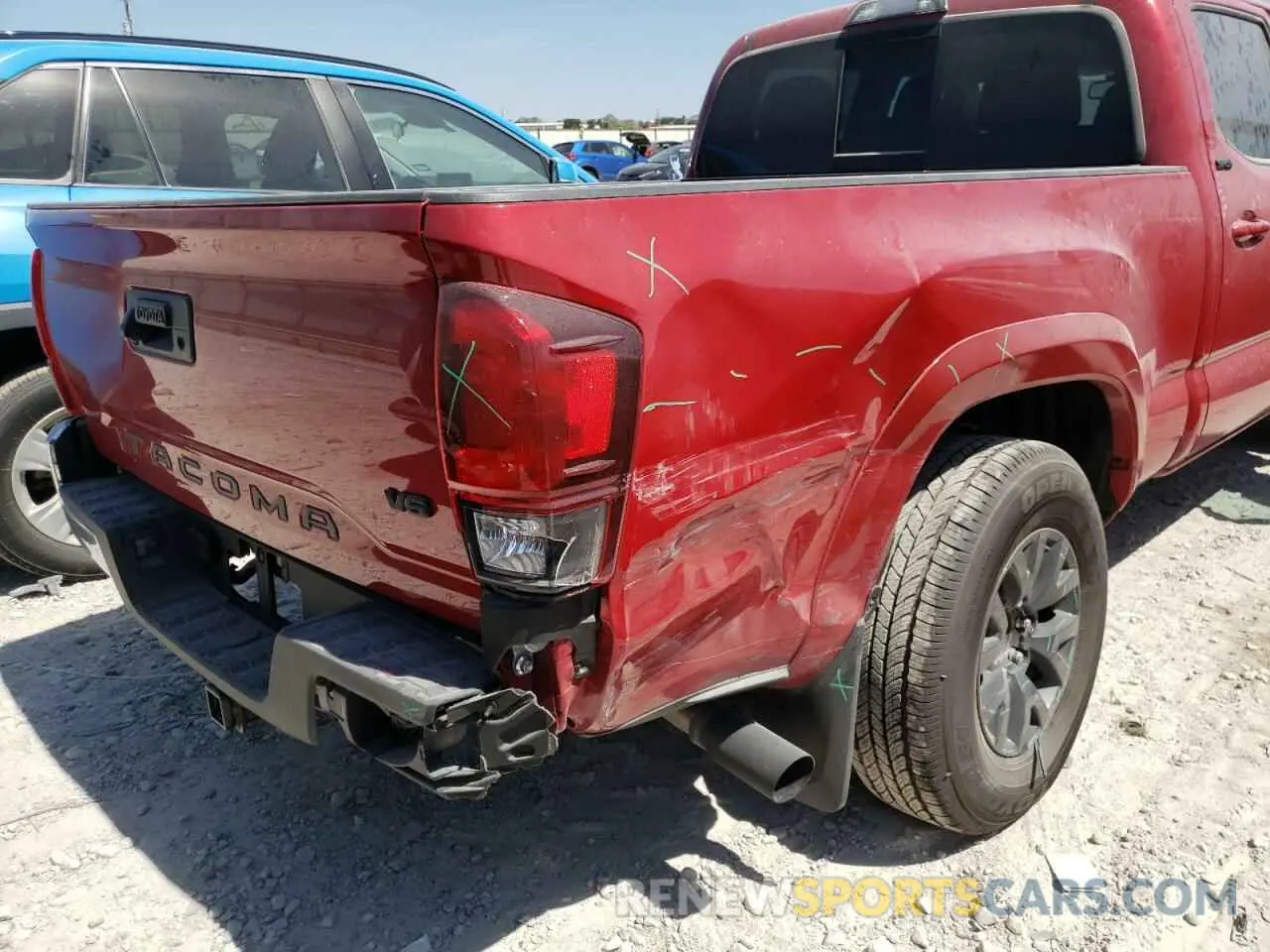 9 fotografías del automóvil dañado 3TMBZ5DN2NM033636 TOYOTA TACOMA 2022