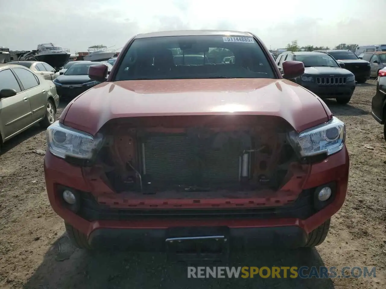 5 fotografías del automóvil dañado 3TMBZ5DN6NM033025 TOYOTA TACOMA 2022