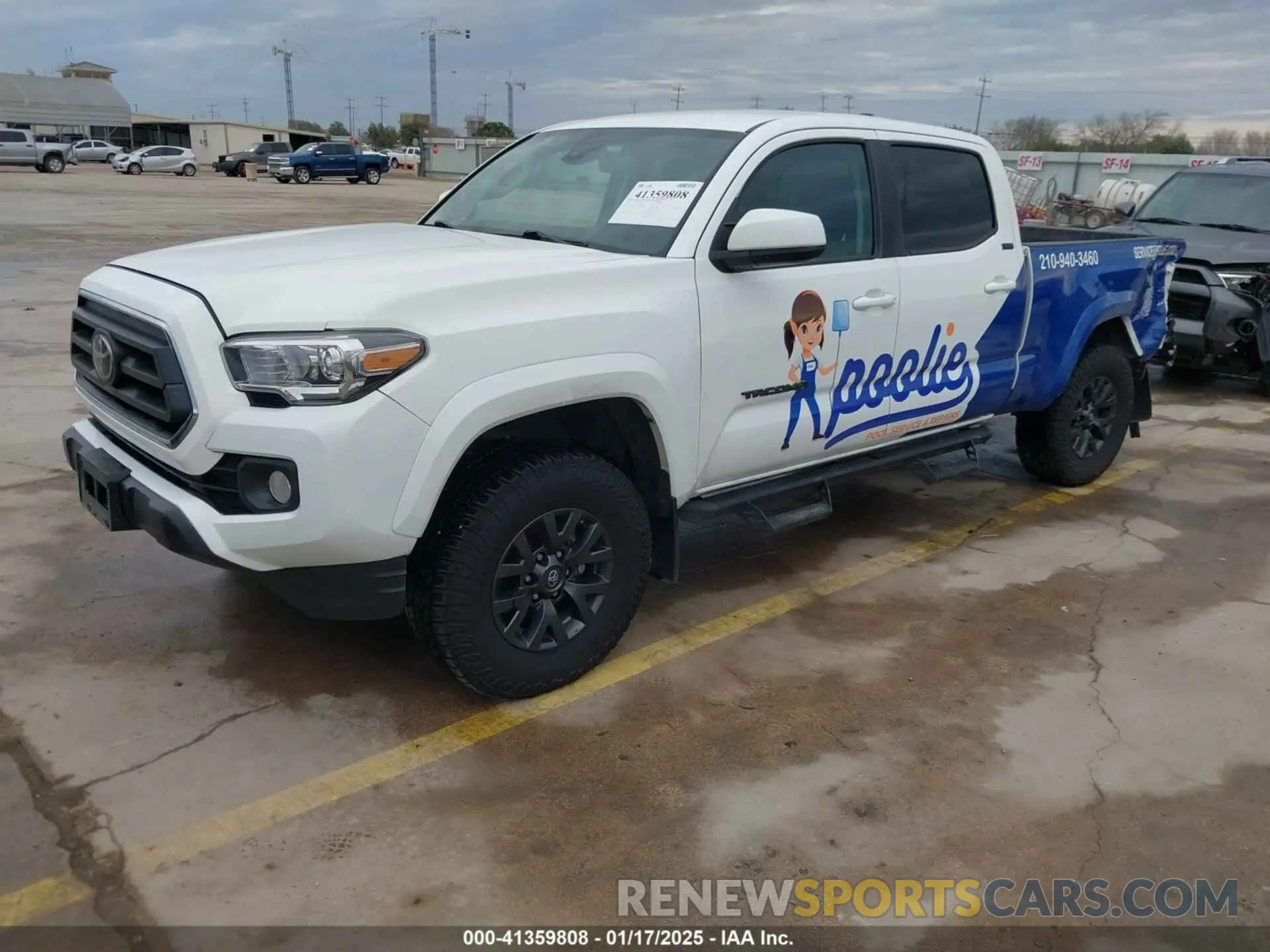 2 fotografías del automóvil dañado 3TMBZ5DN9NM037070 TOYOTA TACOMA 2022