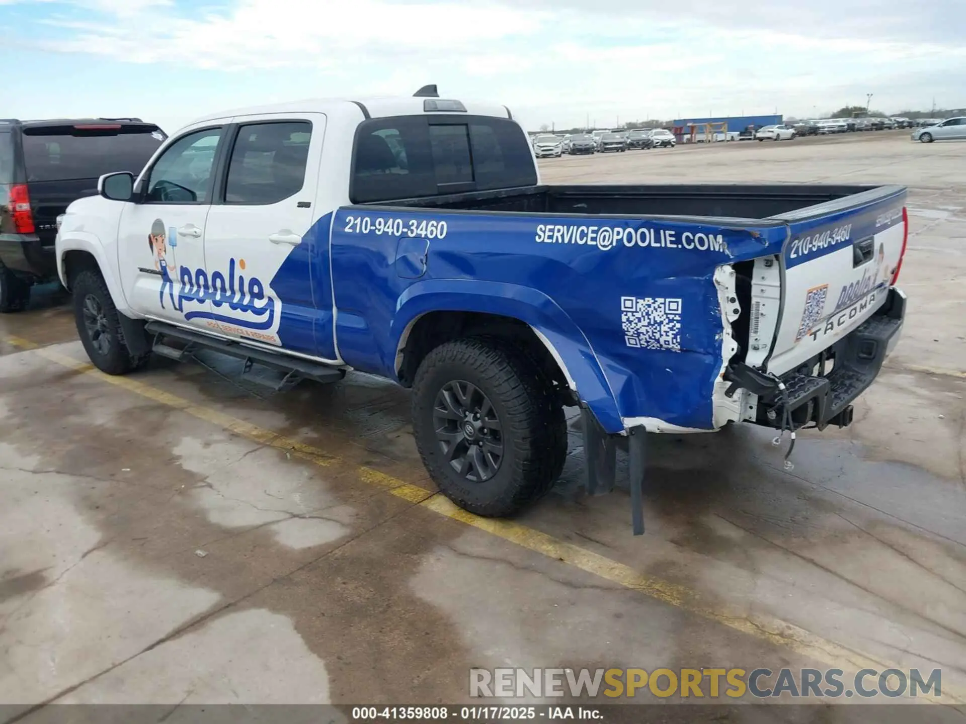3 fotografías del automóvil dañado 3TMBZ5DN9NM037070 TOYOTA TACOMA 2022