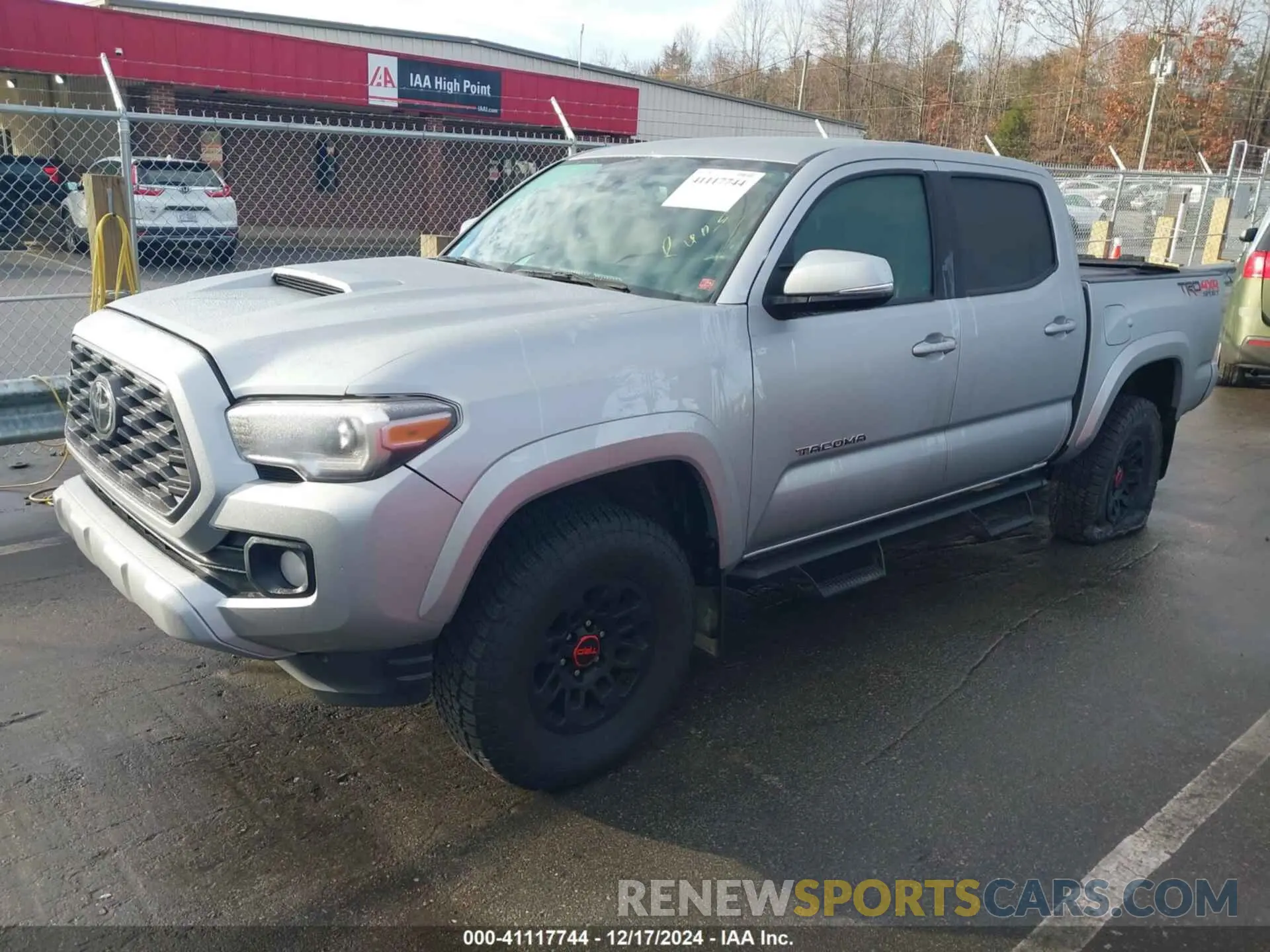 2 fotografías del automóvil dañado 3TMCZ5AN0NM455865 TOYOTA TACOMA 2022