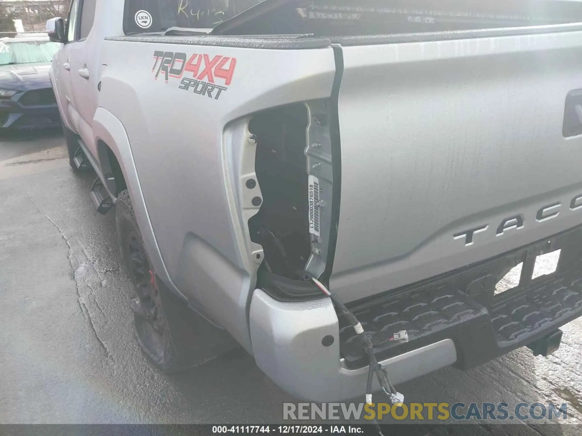 6 fotografías del automóvil dañado 3TMCZ5AN0NM455865 TOYOTA TACOMA 2022
