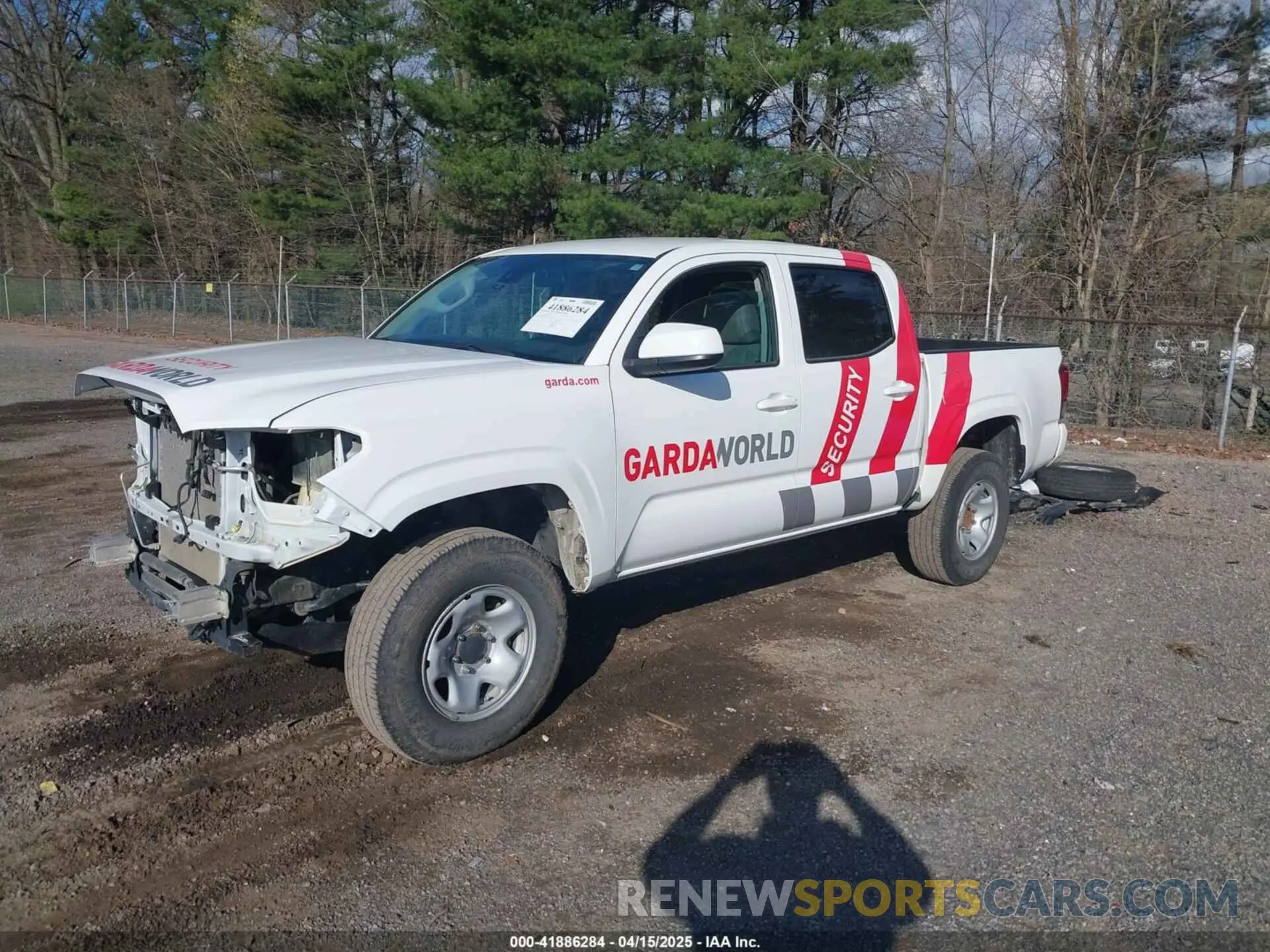 2 fotografías del automóvil dañado 3TMCZ5AN0NM491295 TOYOTA TACOMA 2022