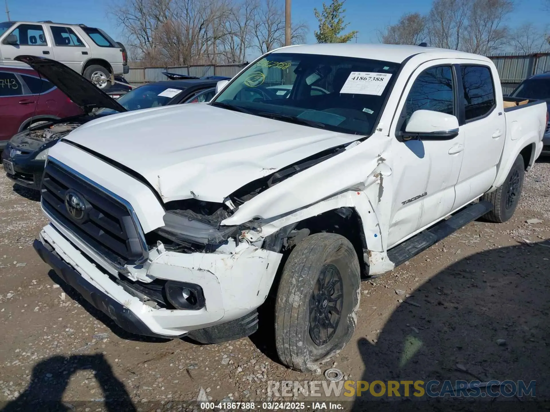6 fotografías del automóvil dañado 3TMCZ5AN1NM464462 TOYOTA TACOMA 2022