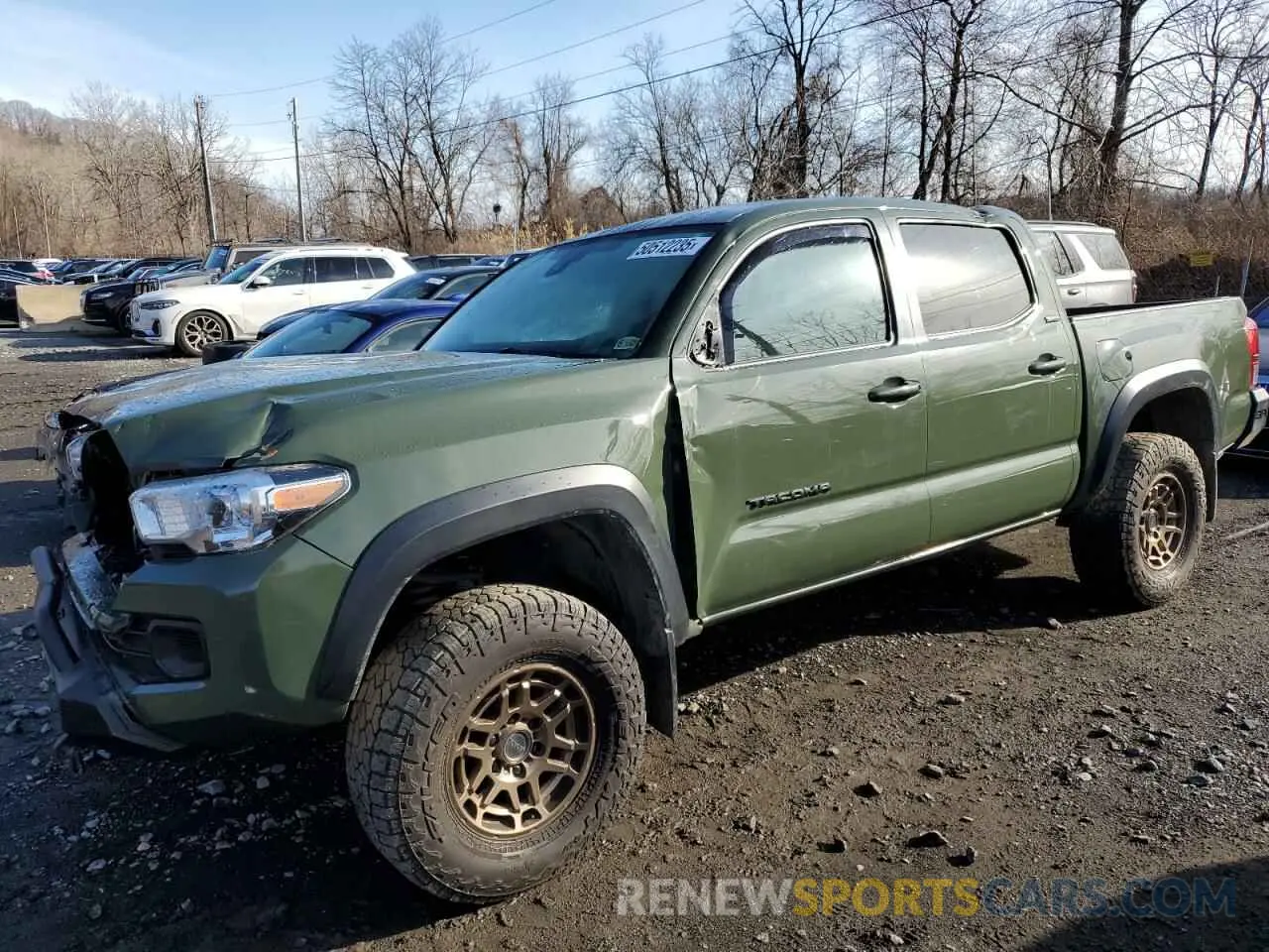 1 fotografías del automóvil dañado 3TMCZ5AN1NM483304 TOYOTA TACOMA 2022