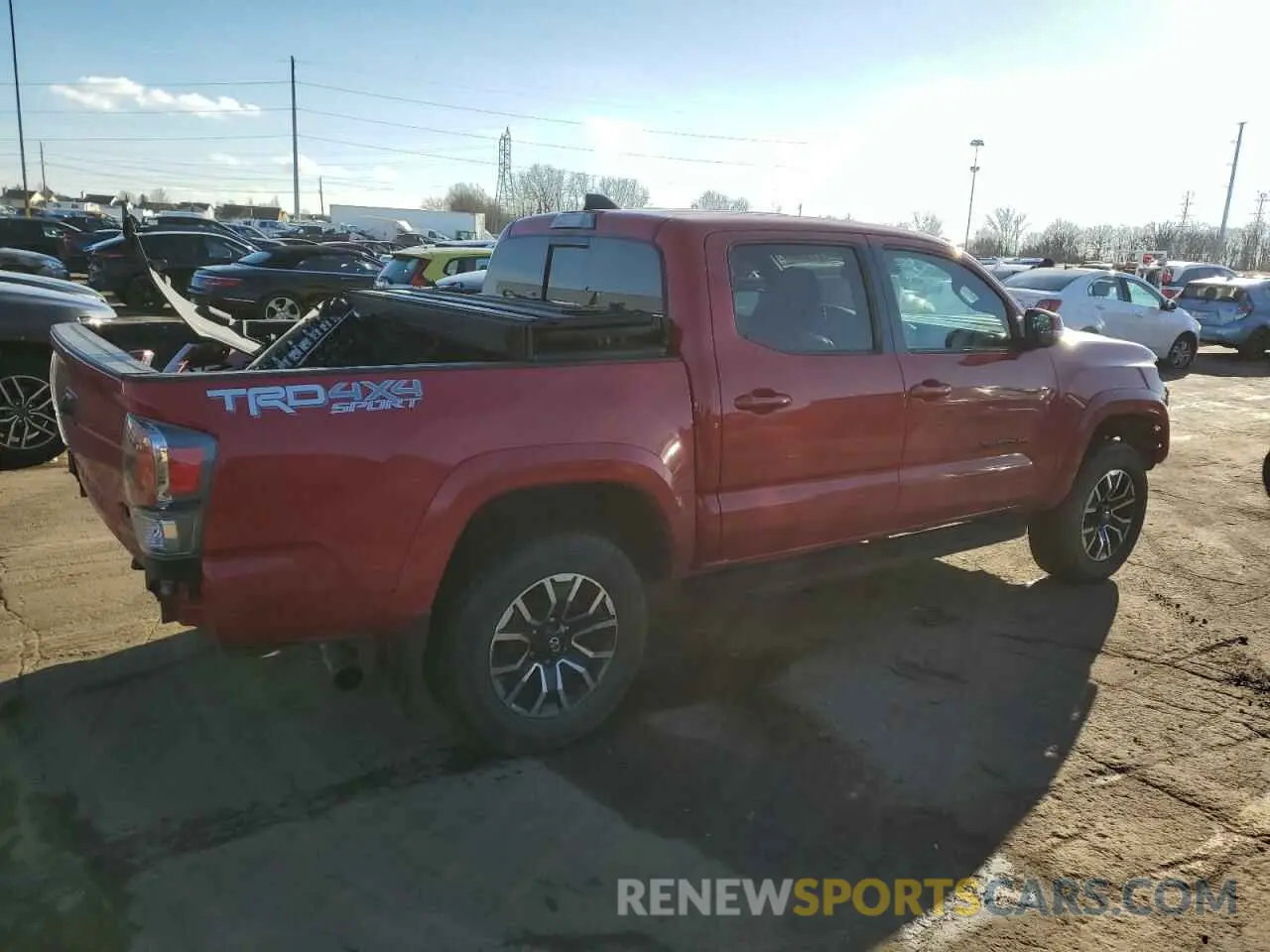3 fotografías del automóvil dañado 3TMCZ5AN1NM515863 TOYOTA TACOMA 2022
