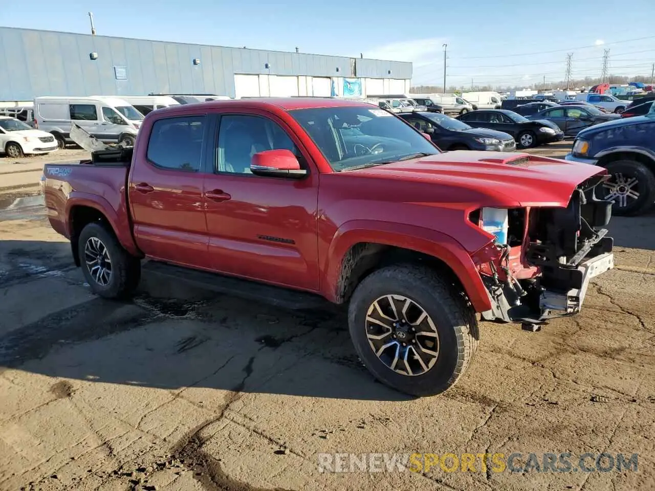 4 fotografías del automóvil dañado 3TMCZ5AN1NM515863 TOYOTA TACOMA 2022