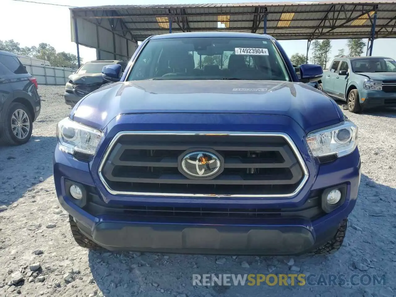 5 fotografías del automóvil dañado 3TMCZ5AN2NM454006 TOYOTA TACOMA 2022