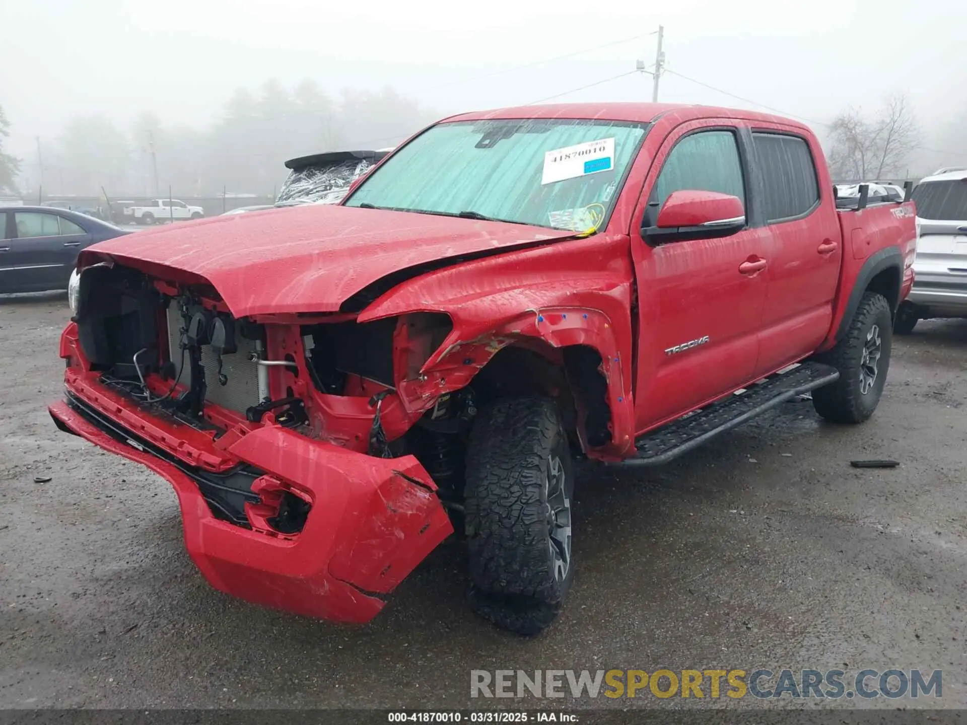 2 fotografías del automóvil dañado 3TMCZ5AN2NM455723 TOYOTA TACOMA 2022