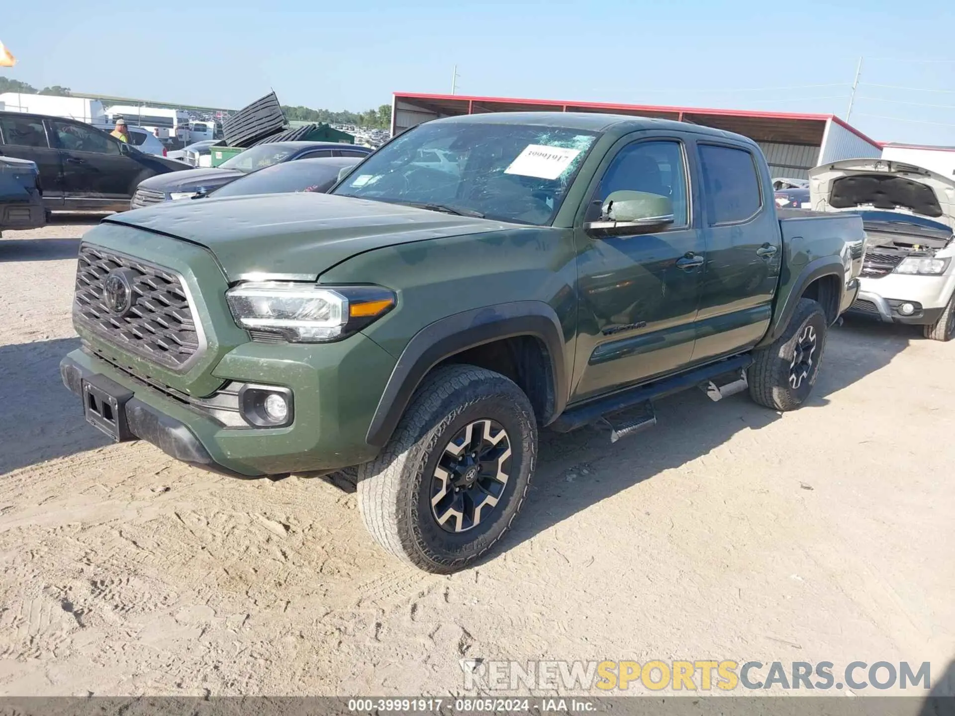 2 fotografías del automóvil dañado 3TMCZ5AN2NM461585 TOYOTA TACOMA 2022