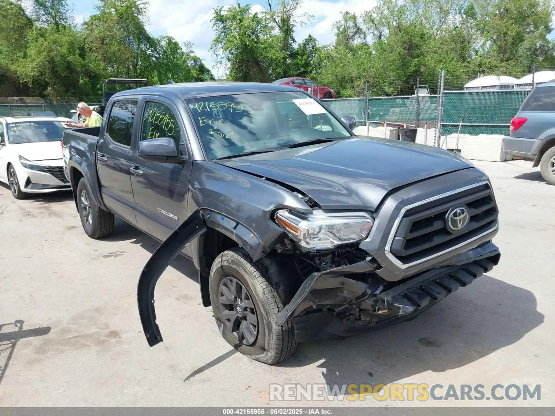 1 fotografías del automóvil dañado 3TMCZ5AN2NM525706 TOYOTA TACOMA 2022