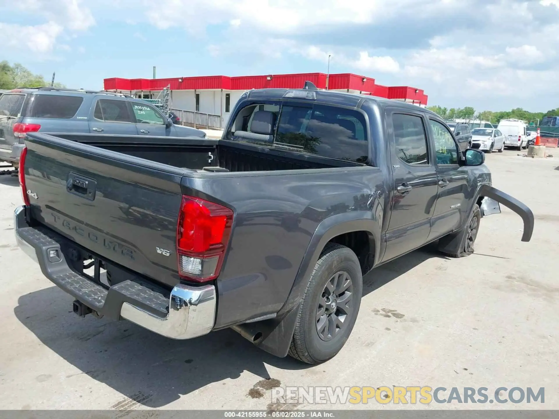 4 fotografías del automóvil dañado 3TMCZ5AN2NM525706 TOYOTA TACOMA 2022