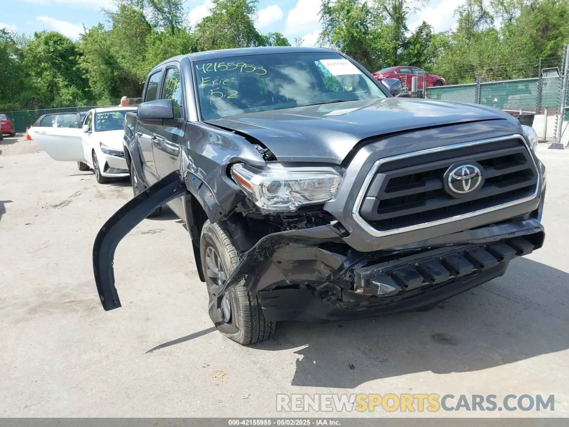 6 fotografías del automóvil dañado 3TMCZ5AN2NM525706 TOYOTA TACOMA 2022
