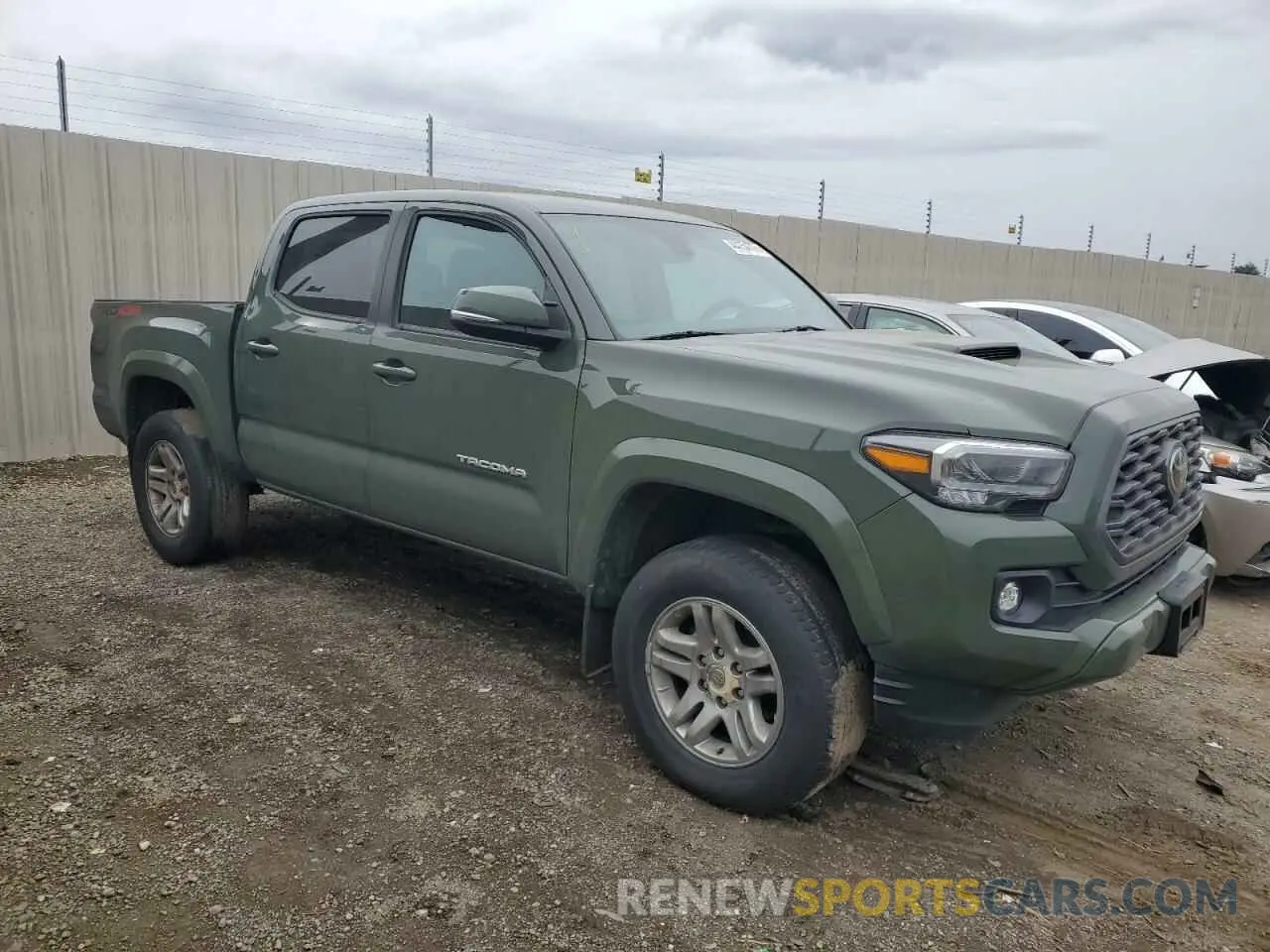 4 fotografías del automóvil dañado 3TMCZ5AN3NM484907 TOYOTA TACOMA 2022
