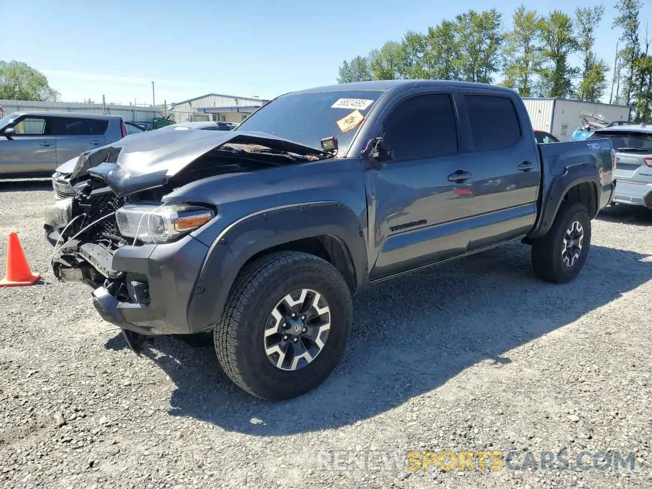 1 fotografías del automóvil dañado 3TMCZ5AN3NM485877 TOYOTA TACOMA 2022