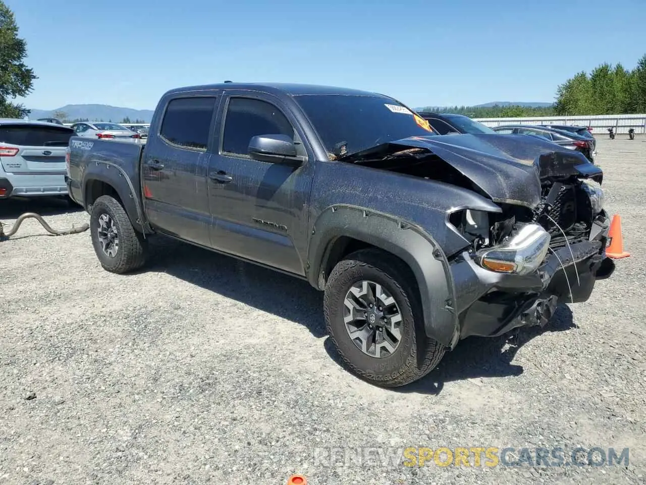 4 fotografías del automóvil dañado 3TMCZ5AN3NM485877 TOYOTA TACOMA 2022