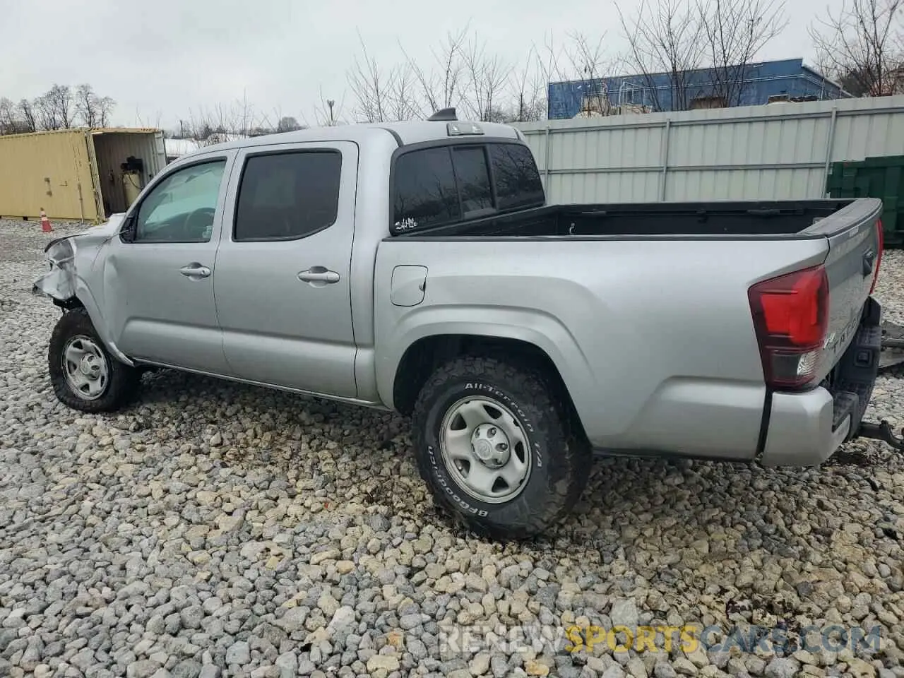2 fotografías del automóvil dañado 3TMCZ5AN3NM519803 TOYOTA TACOMA 2022
