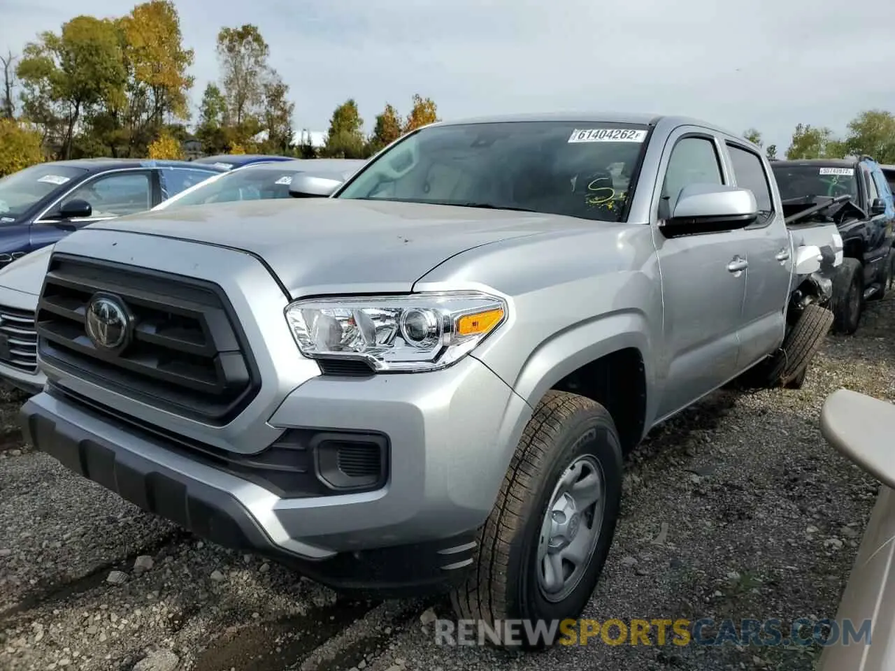 2 fotografías del automóvil dañado 3TMCZ5AN4NM518692 TOYOTA TACOMA 2022