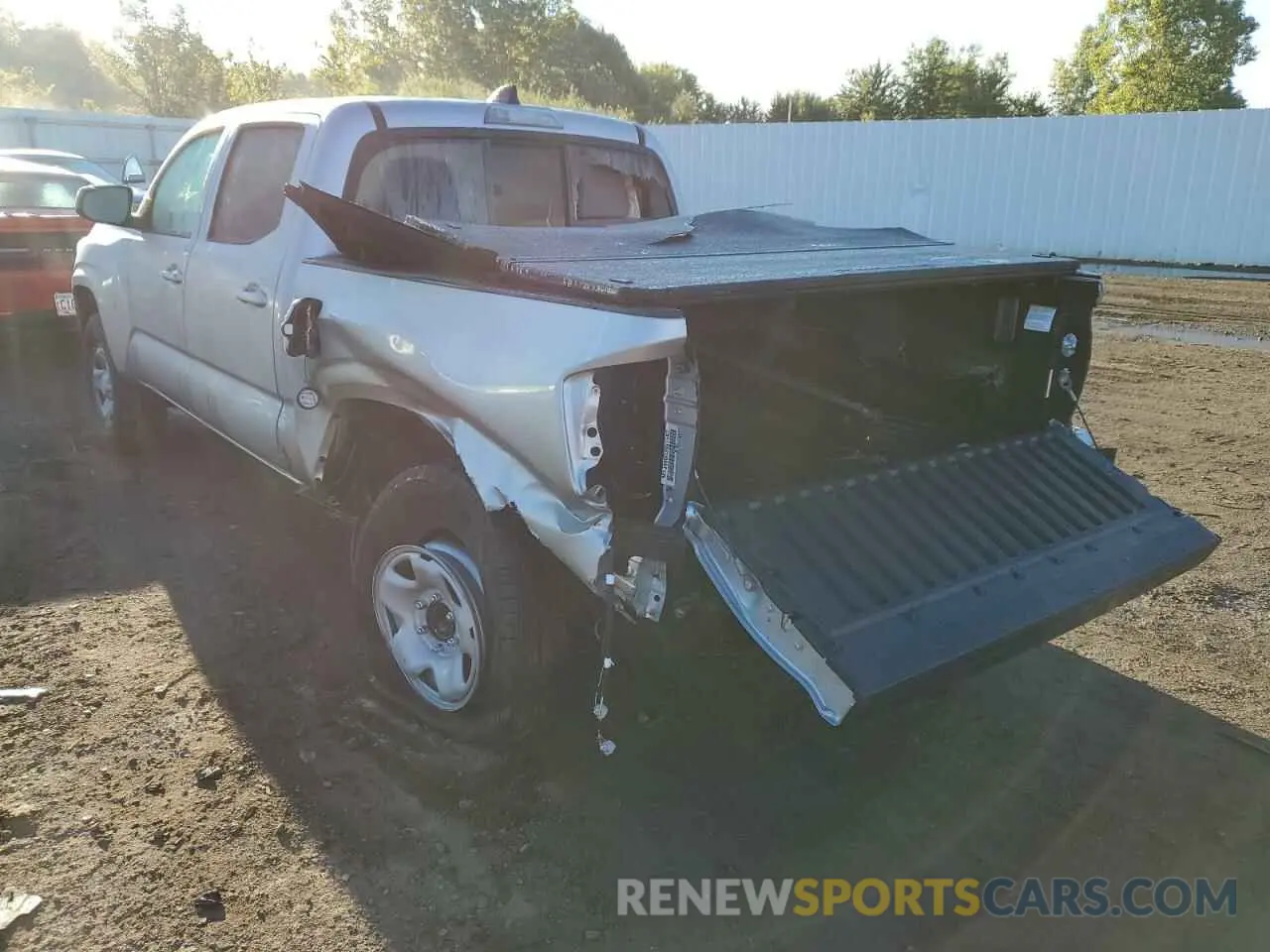 3 fotografías del automóvil dañado 3TMCZ5AN4NM518692 TOYOTA TACOMA 2022