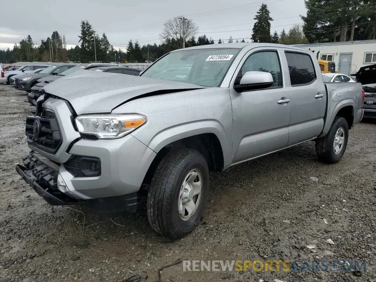 1 fotografías del automóvil dañado 3TMCZ5AN5NM524890 TOYOTA TACOMA 2022