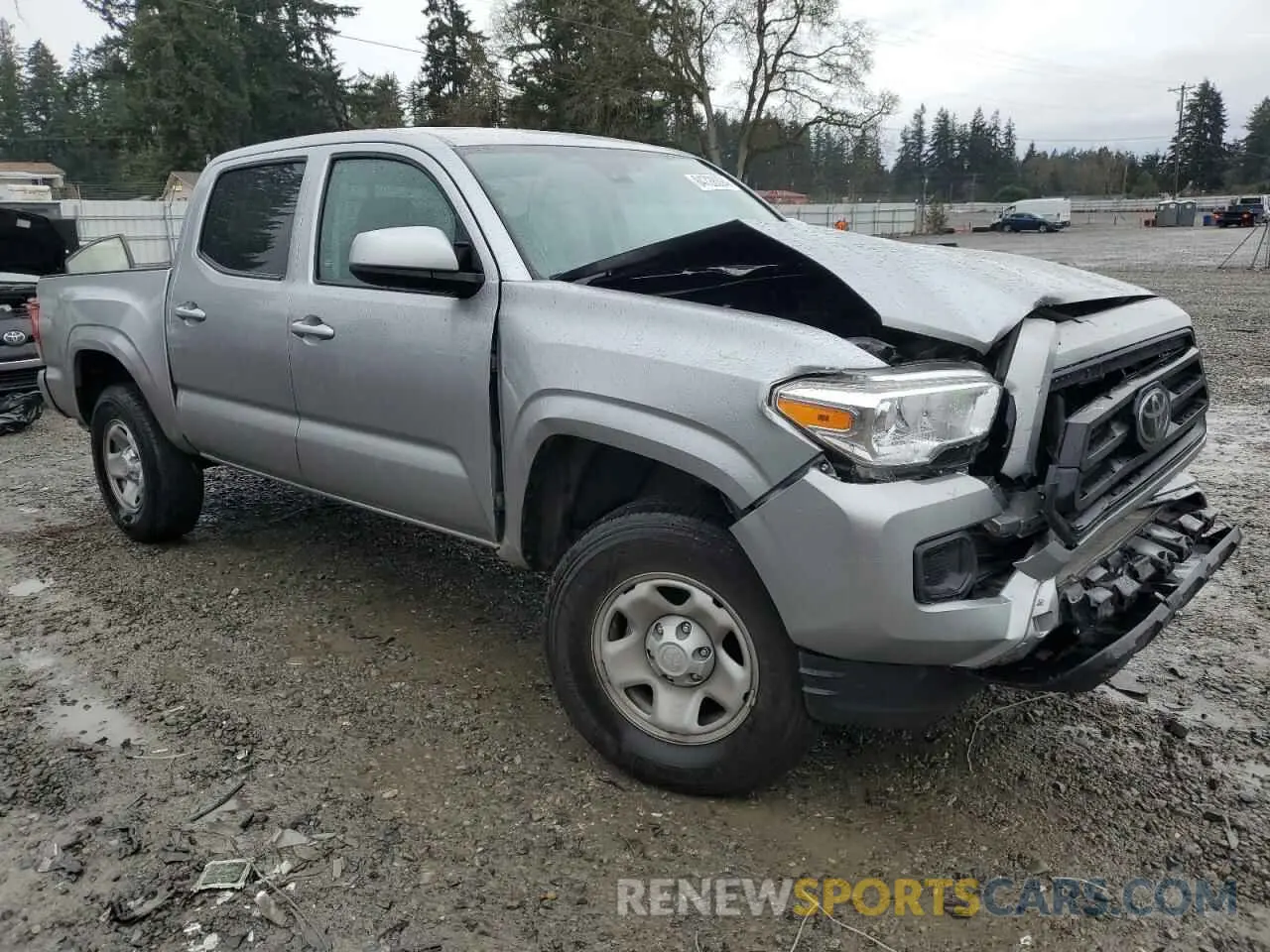 4 fotografías del automóvil dañado 3TMCZ5AN5NM524890 TOYOTA TACOMA 2022
