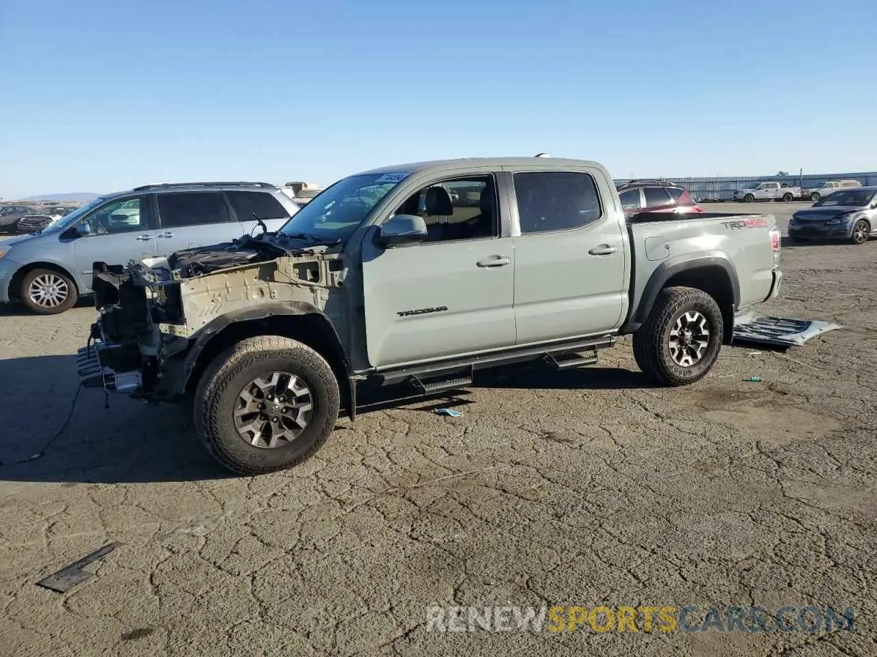 1 fotografías del automóvil dañado 3TMCZ5AN5NM531029 TOYOTA TACOMA 2022