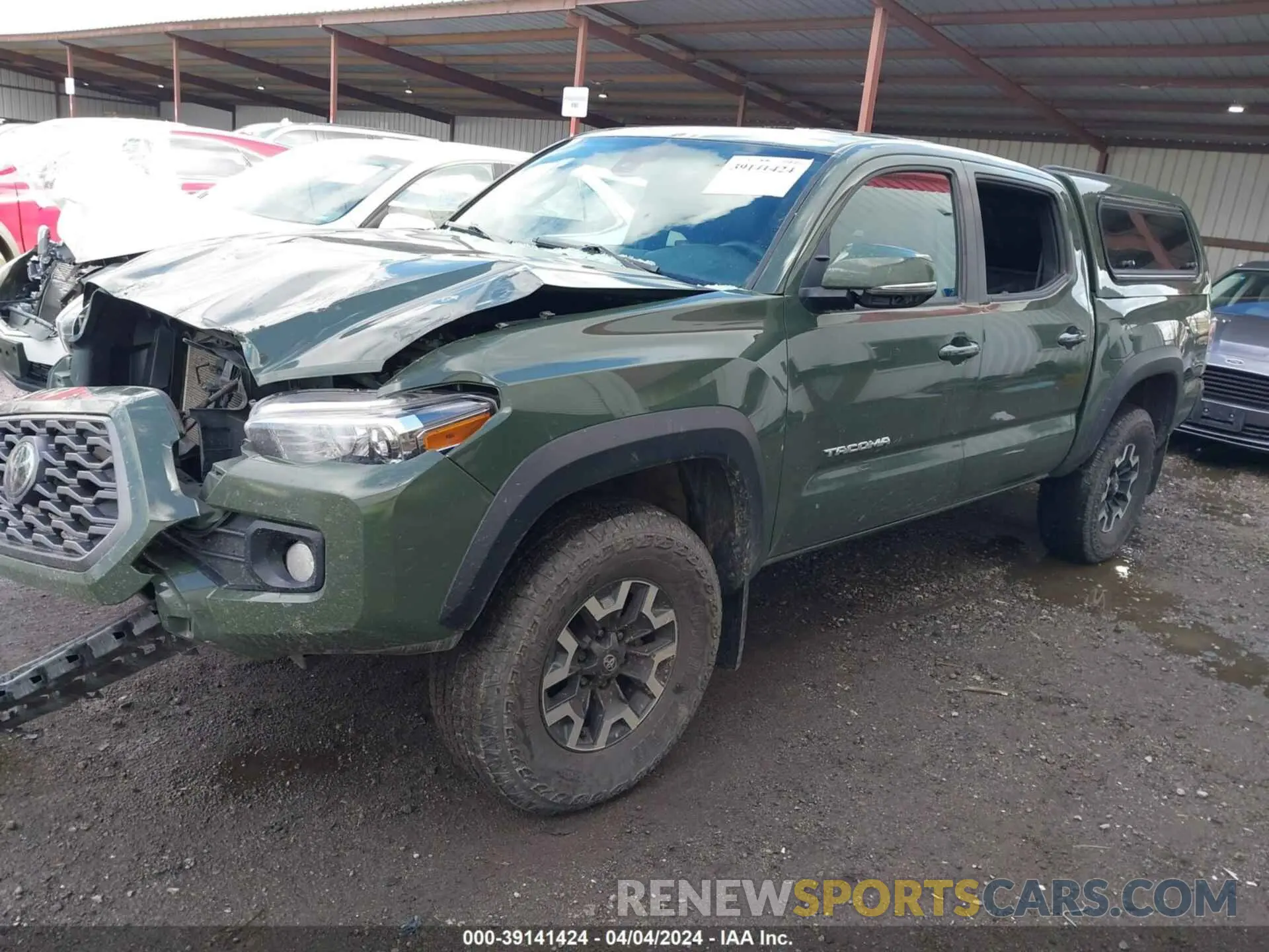 2 fotografías del automóvil dañado 3TMCZ5AN7NM468306 TOYOTA TACOMA 2022