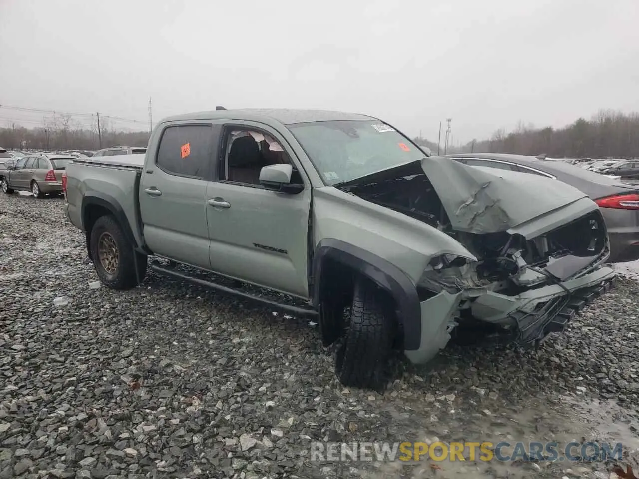 4 fotografías del automóvil dañado 3TMCZ5AN7NM477457 TOYOTA TACOMA 2022