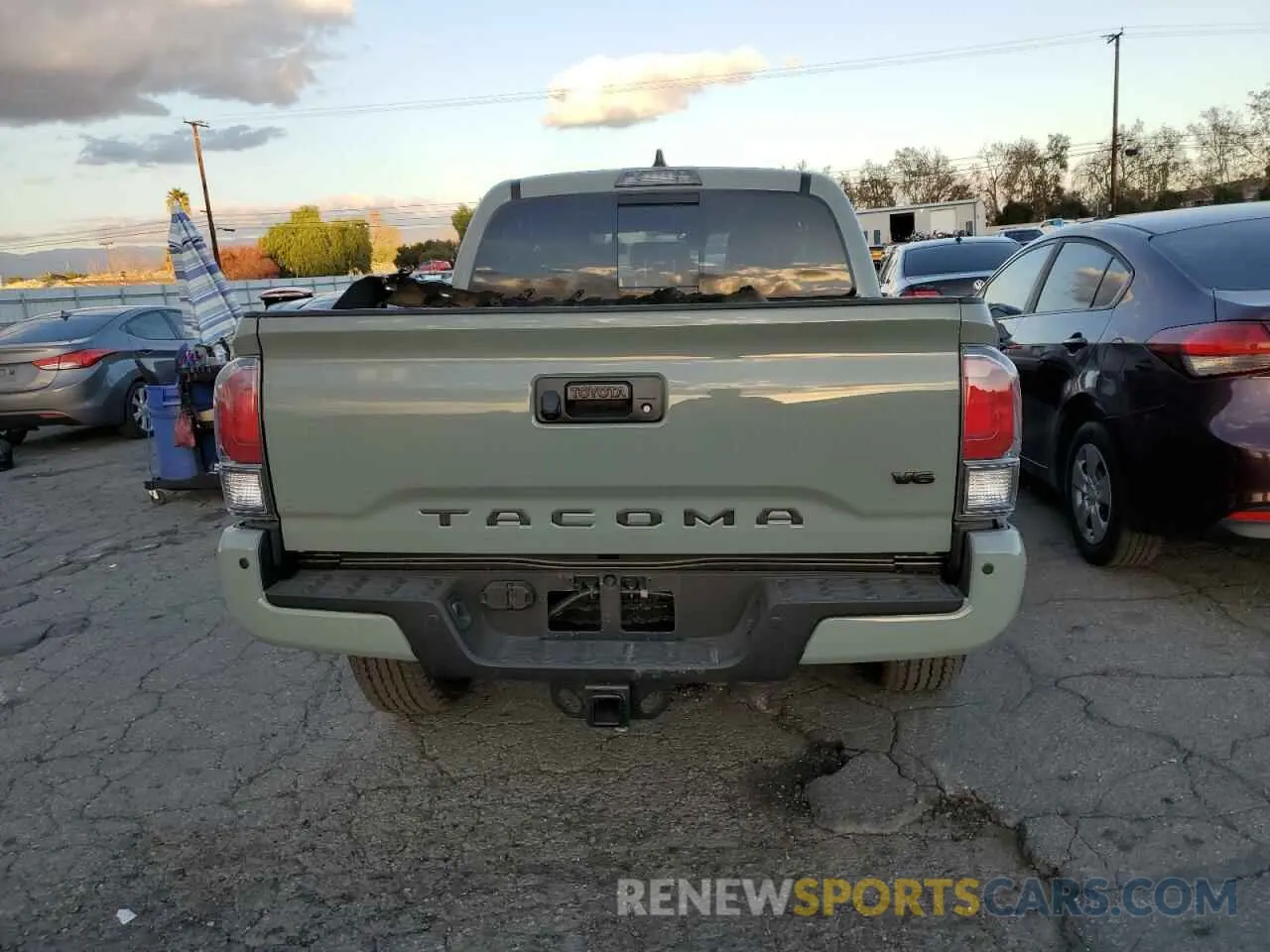 6 fotografías del automóvil dañado 3TMCZ5AN7NM523479 TOYOTA TACOMA 2022