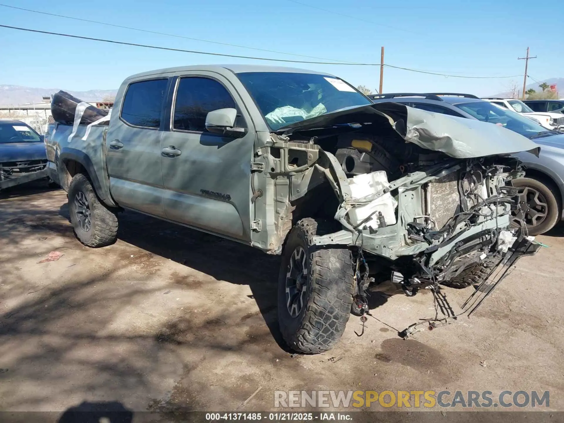 1 fotografías del automóvil dañado 3TMCZ5AN7NM529797 TOYOTA TACOMA 2022