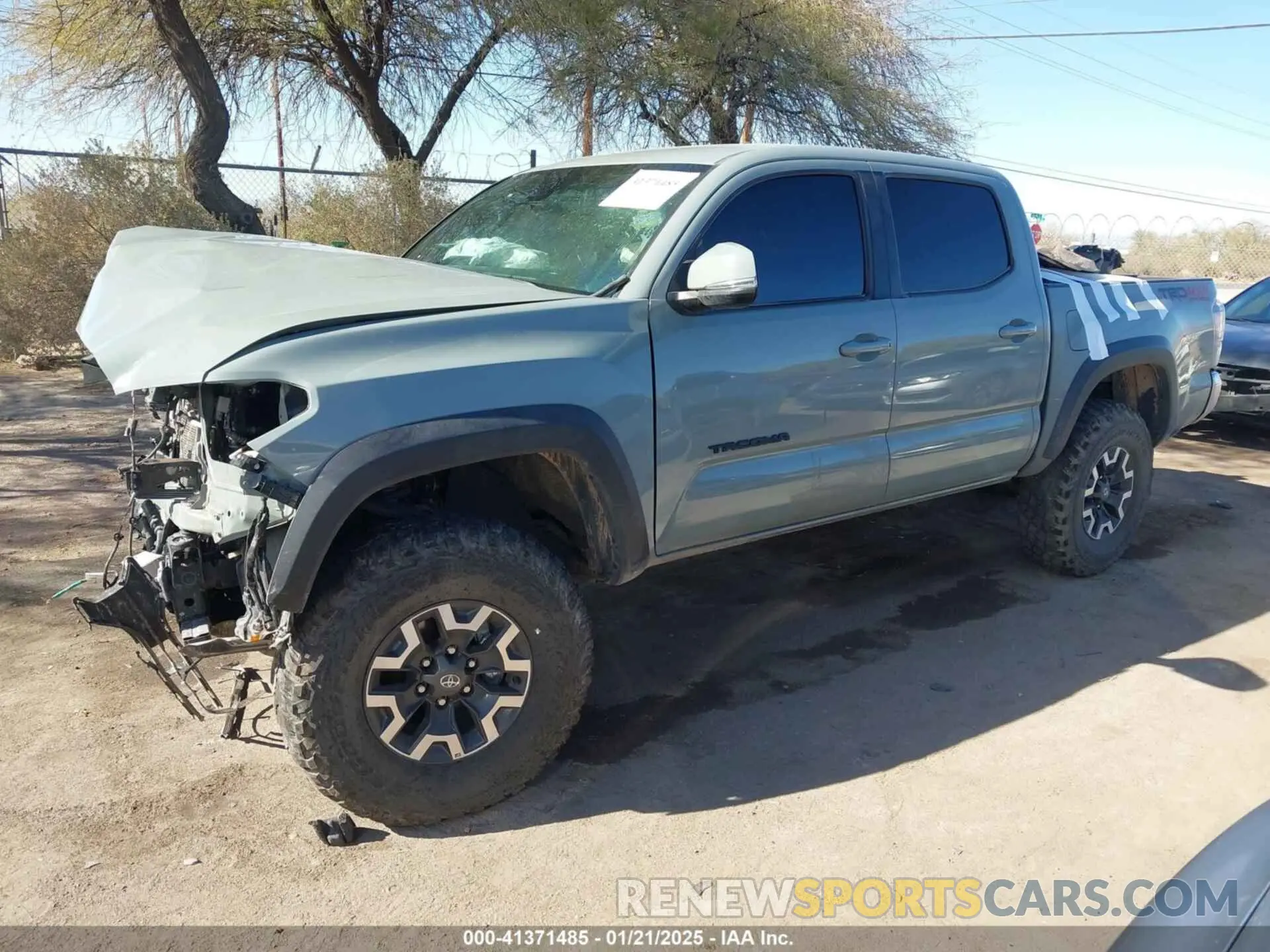 2 fotografías del automóvil dañado 3TMCZ5AN7NM529797 TOYOTA TACOMA 2022