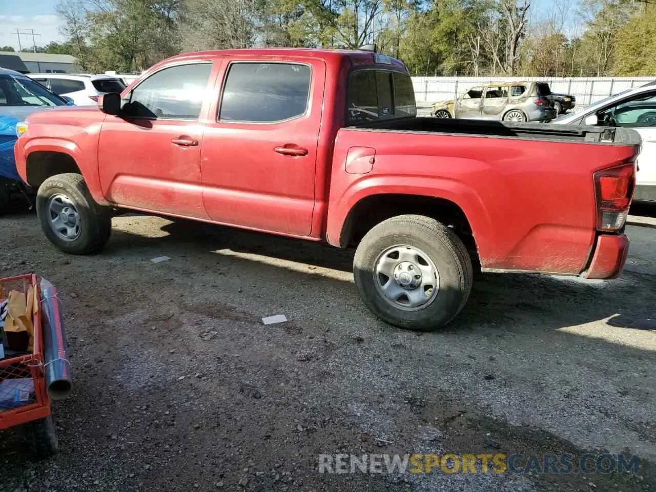 2 fotografías del automóvil dañado 3TMCZ5AN8NM530229 TOYOTA TACOMA 2022
