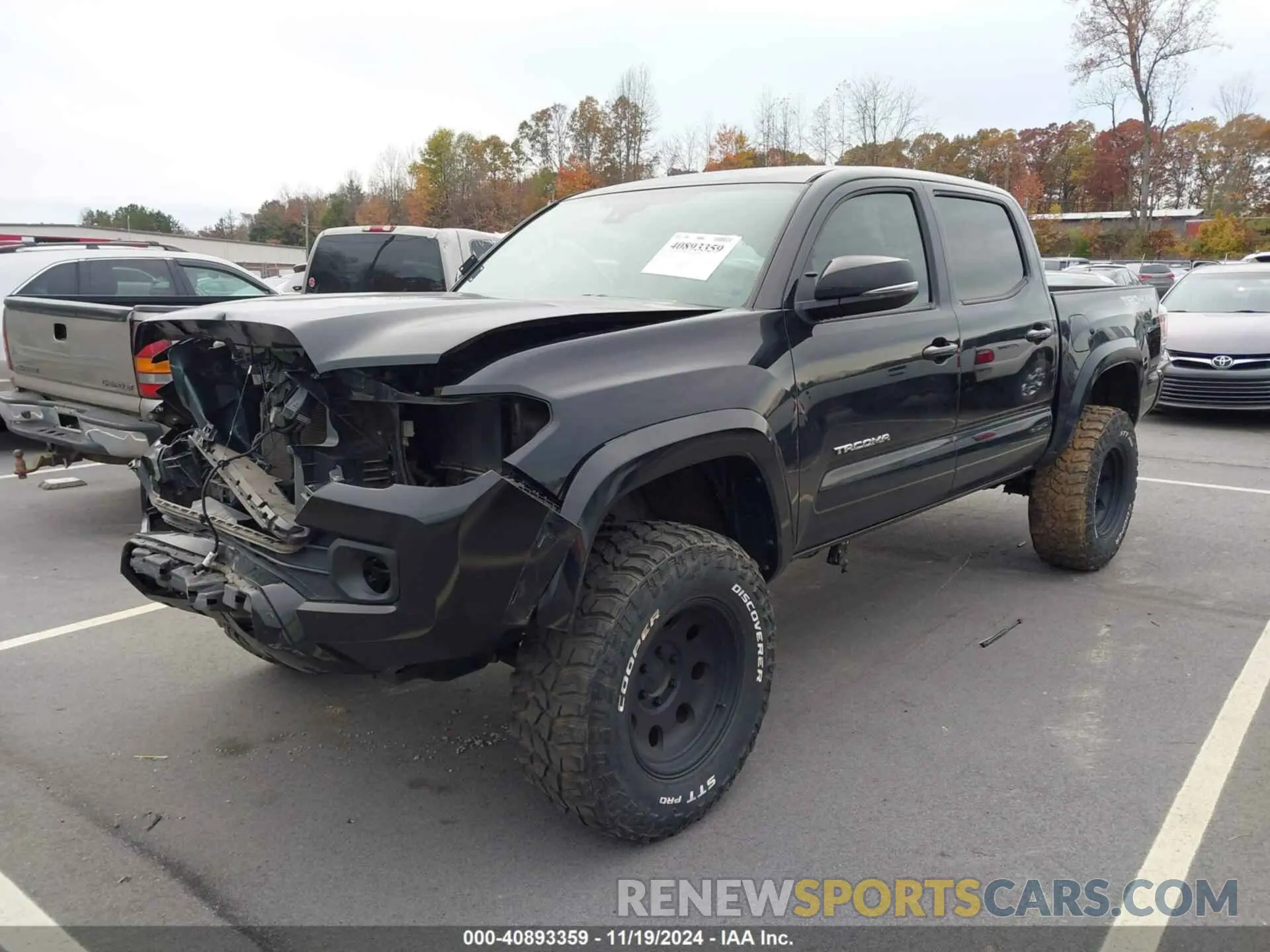 2 fotografías del automóvil dañado 3TMCZ5AN9NM455492 TOYOTA TACOMA 2022