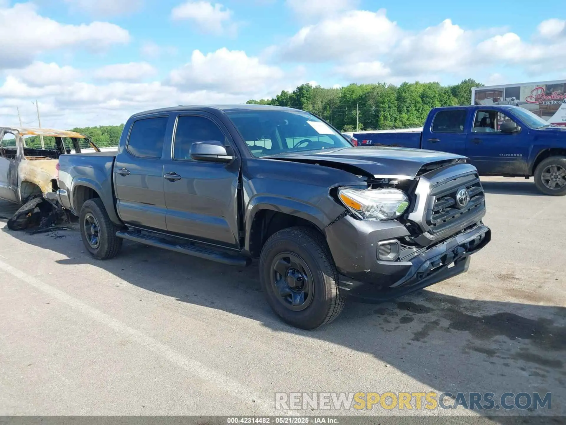 1 fotografías del automóvil dañado 3TMCZ5AN9NM522088 TOYOTA TACOMA 2022