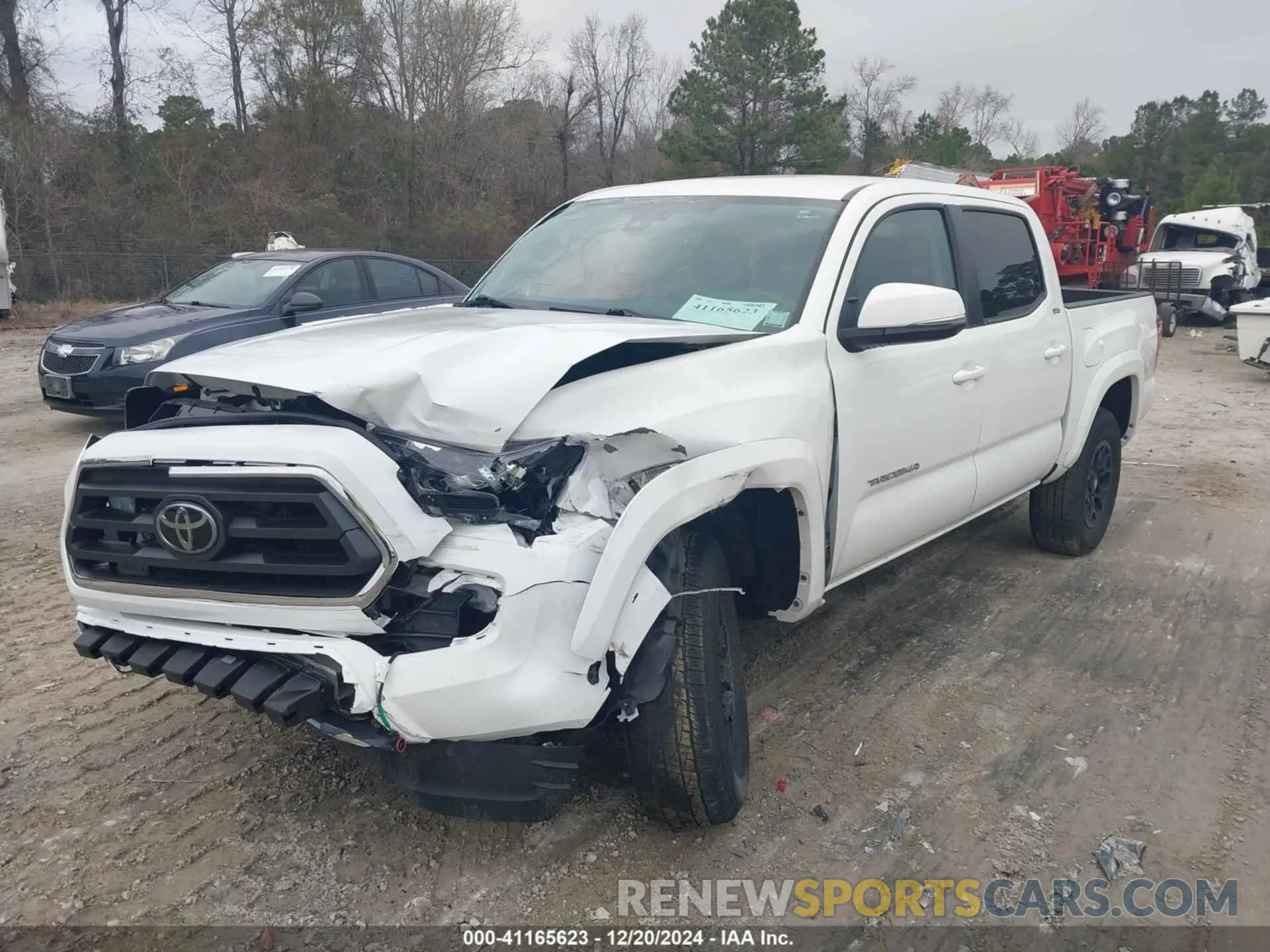 2 fotografías del automóvil dañado 3TMCZ5ANXNM477503 TOYOTA TACOMA 2022