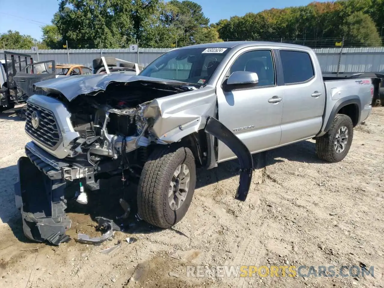 1 fotografías del automóvil dañado 3TMCZ5ANXNM493751 TOYOTA TACOMA 2022
