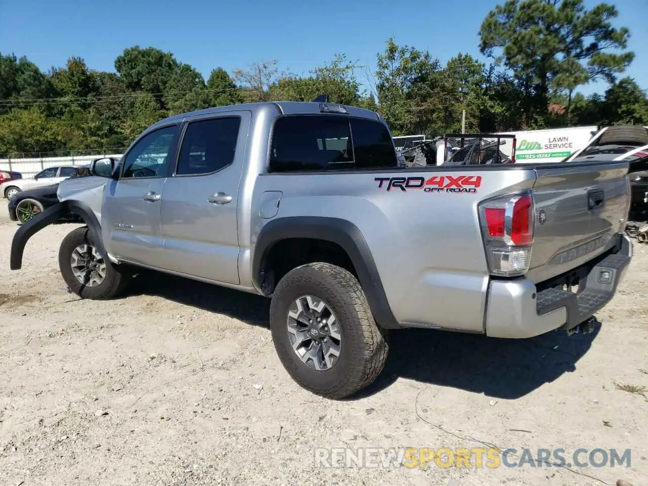 2 fotografías del automóvil dañado 3TMCZ5ANXNM493751 TOYOTA TACOMA 2022