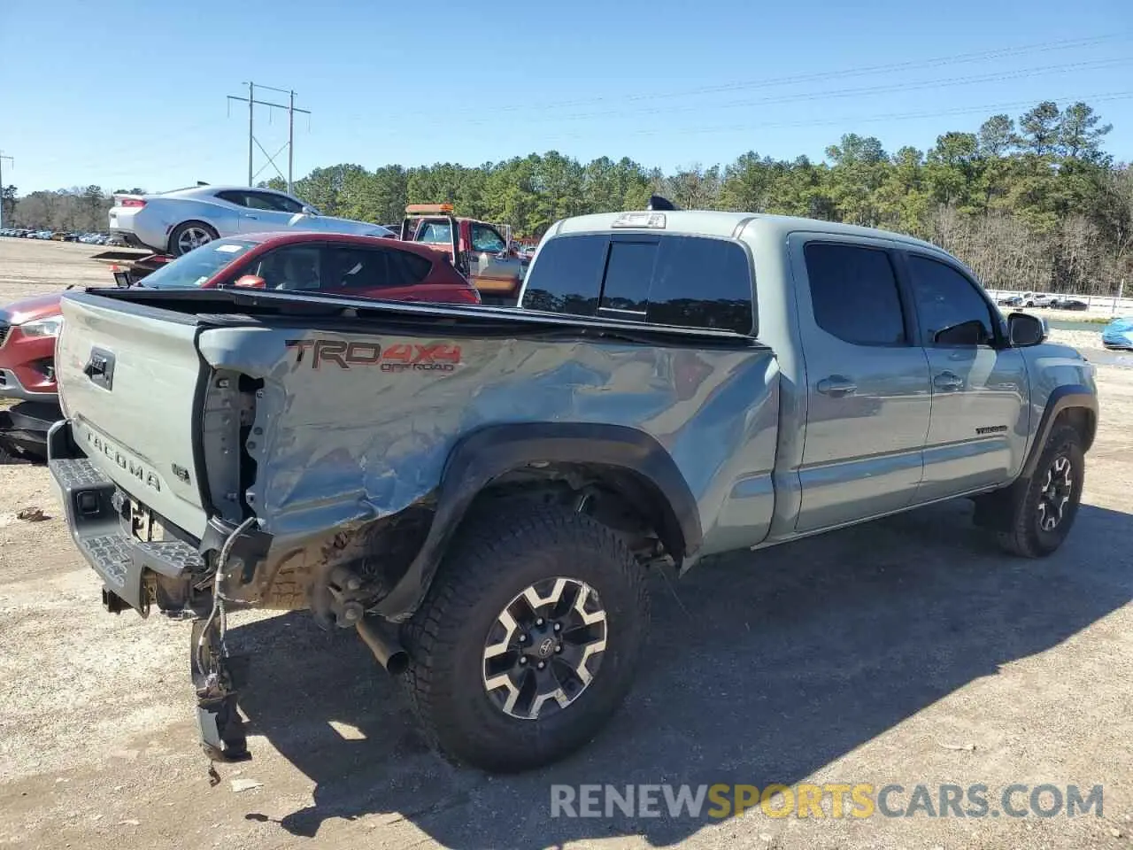 3 fotografías del automóvil dañado 3TMDZ5BN1NM133528 TOYOTA TACOMA 2022