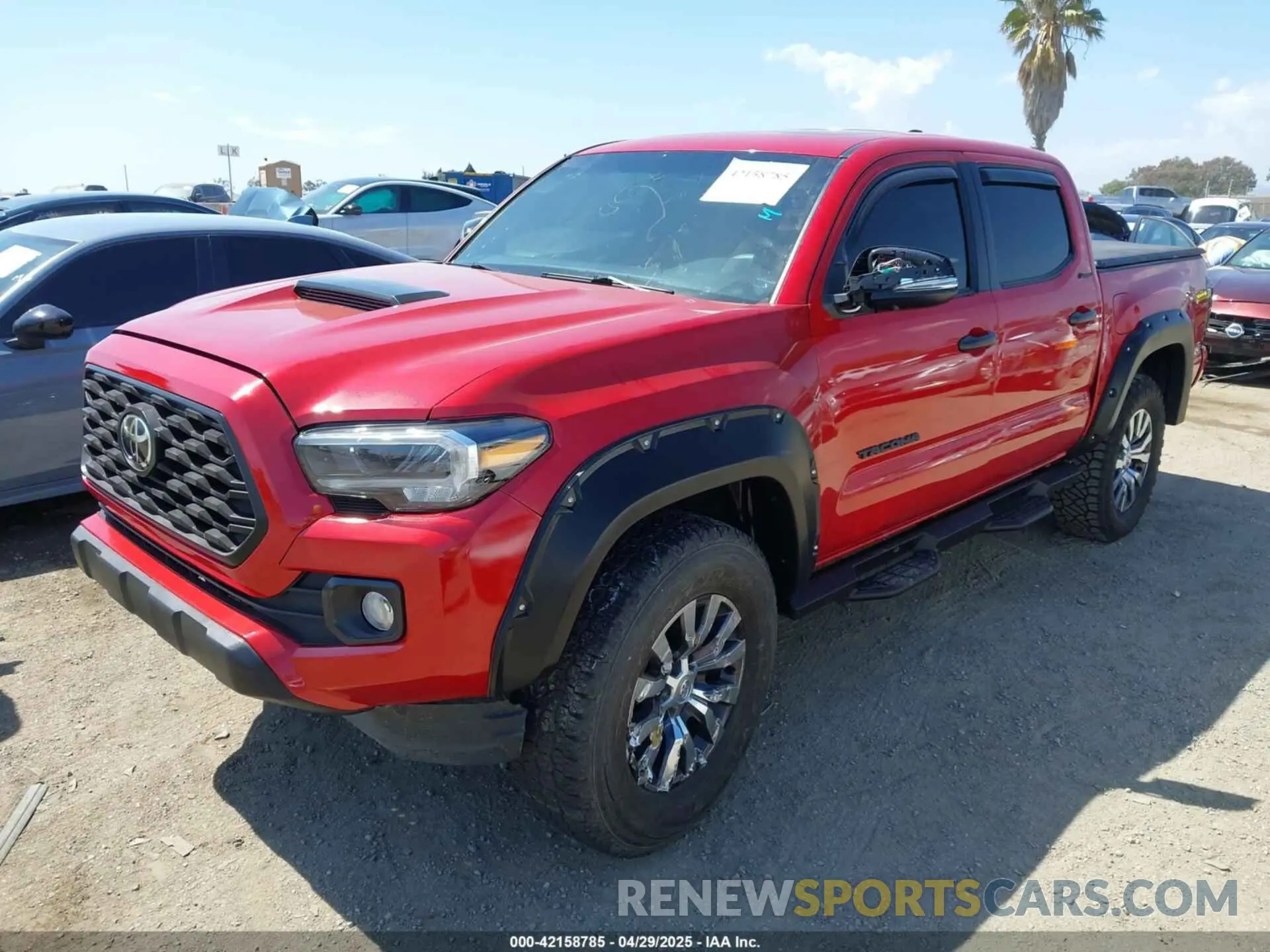 2 fotografías del automóvil dañado 3TMEZ5CNXNM173075 TOYOTA TACOMA 2022