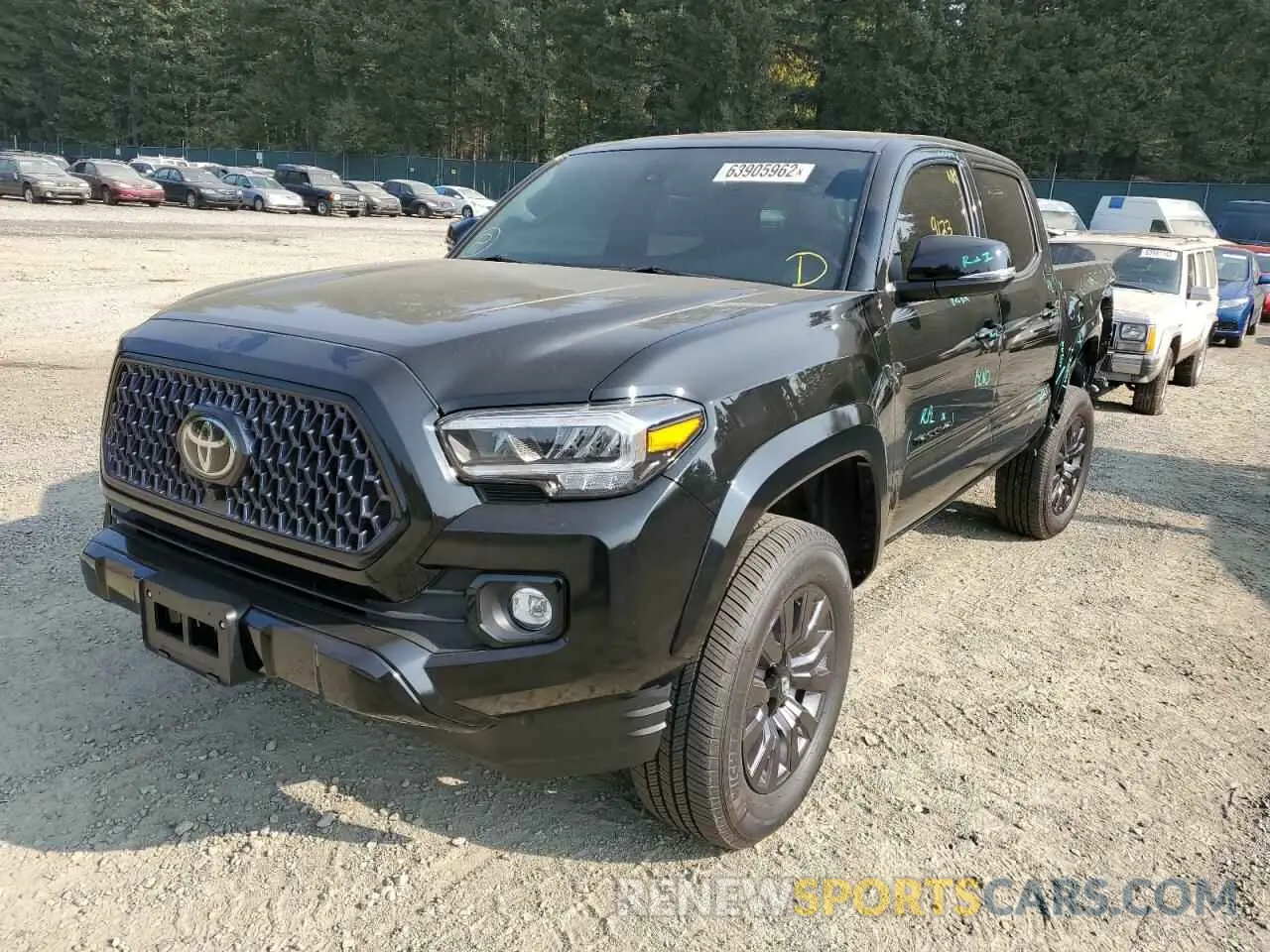 2 fotografías del automóvil dañado 3TMGZ5AN5NM467835 TOYOTA TACOMA 2022