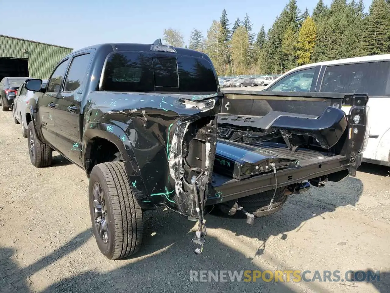 3 fotografías del automóvil dañado 3TMGZ5AN5NM467835 TOYOTA TACOMA 2022