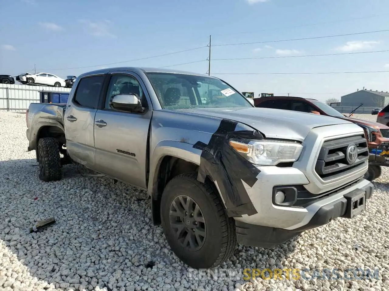 4 fotografías del automóvil dañado 3TYAX5GN1NT048419 TOYOTA TACOMA 2022