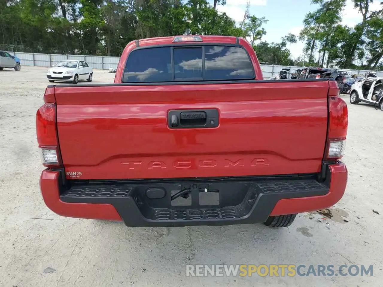 6 fotografías del automóvil dañado 3TYAX5GN2NT044041 TOYOTA TACOMA 2022