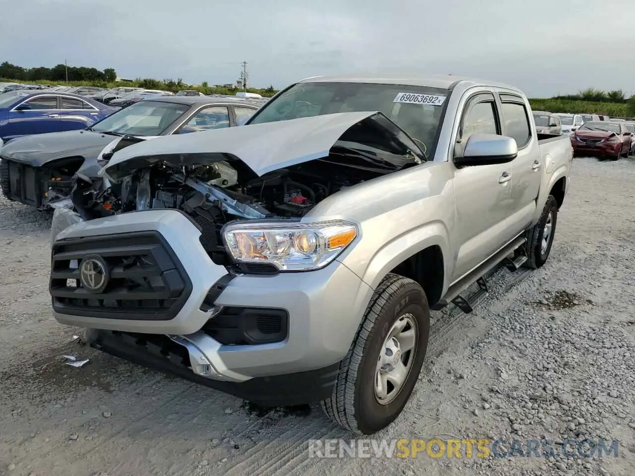 1 fotografías del automóvil dañado 3TYAX5GN3NT066386 TOYOTA TACOMA 2022