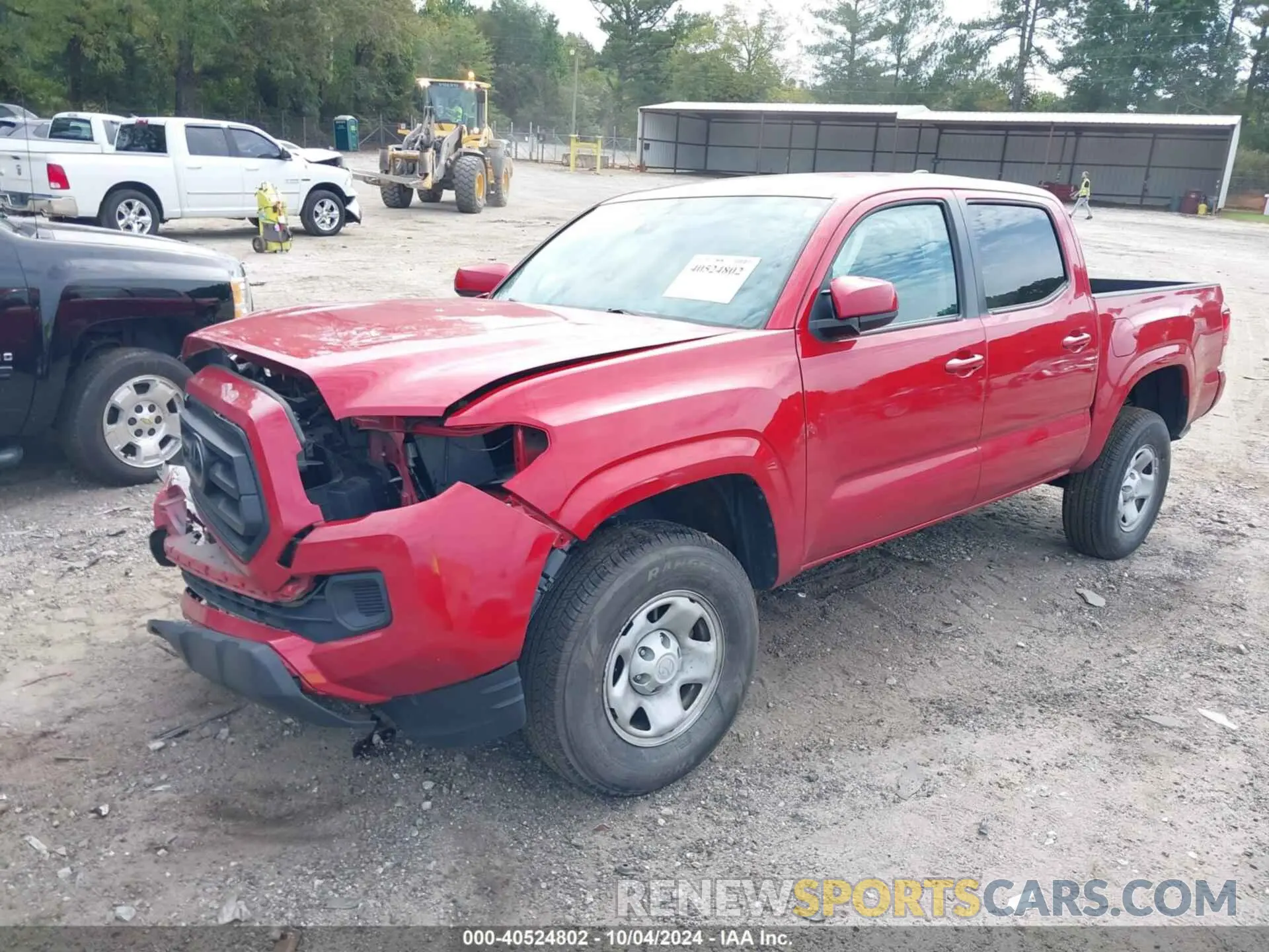 2 fotografías del automóvil dañado 3TYAX5GN4NT048625 TOYOTA TACOMA 2022