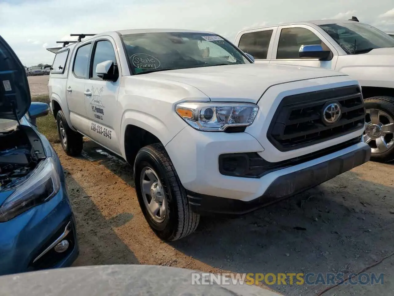 1 fotografías del automóvil dañado 3TYAX5GN6NT041952 TOYOTA TACOMA 2022
