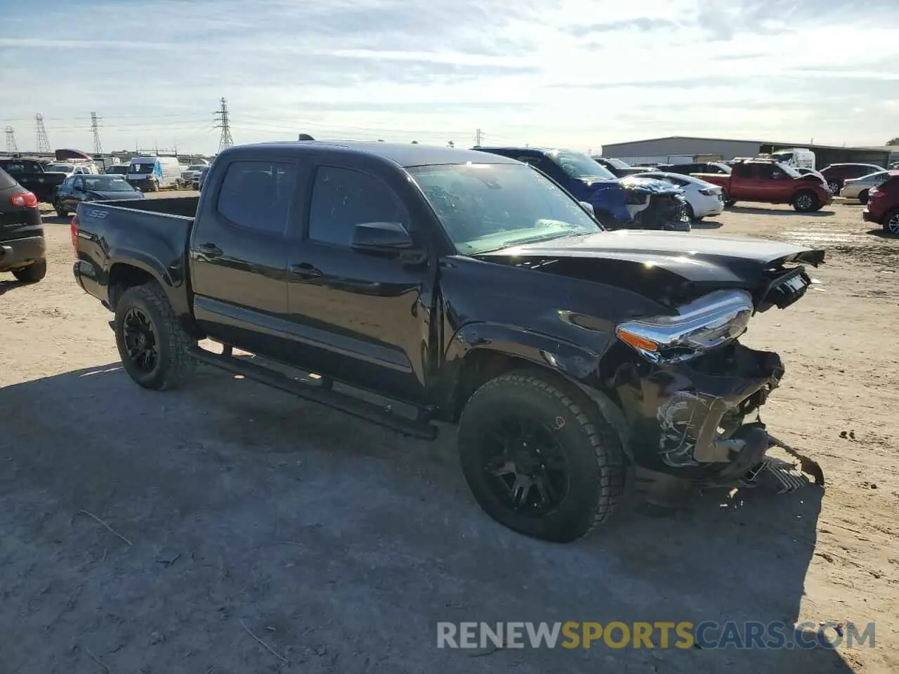 4 fotografías del automóvil dañado 3TYAX5GN6NT061649 TOYOTA TACOMA 2022