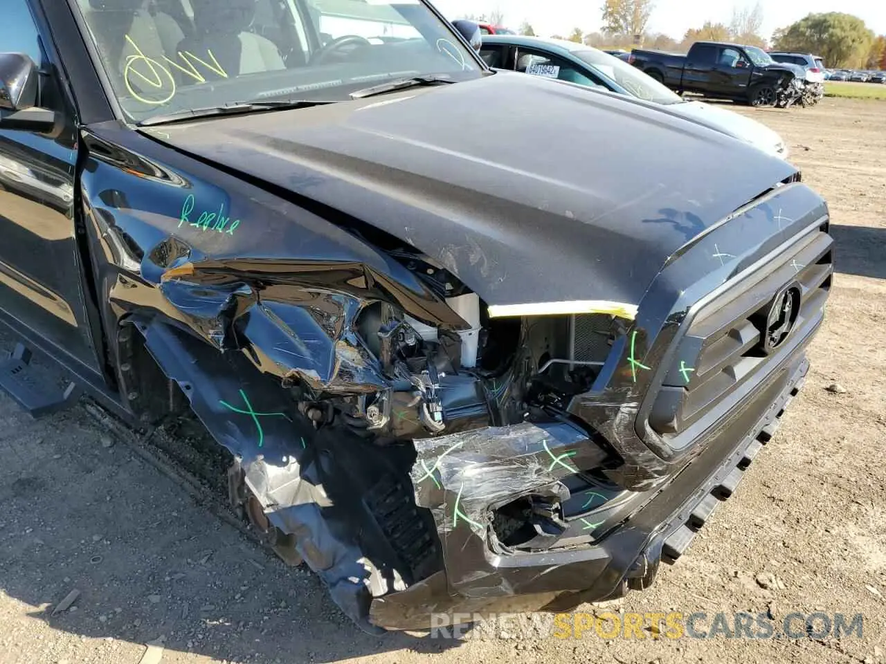 9 fotografías del automóvil dañado 3TYAX5GN8NT043315 TOYOTA TACOMA 2022