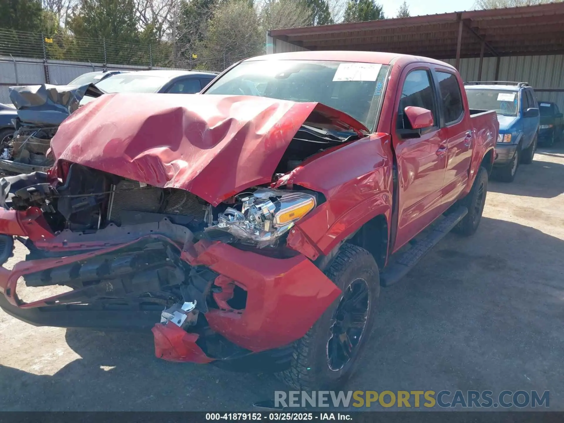 2 fotografías del automóvil dañado 3TYAX5GNXNT042988 TOYOTA TACOMA 2022